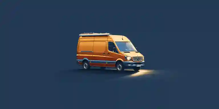 Tradesperson's van with a website address on the side