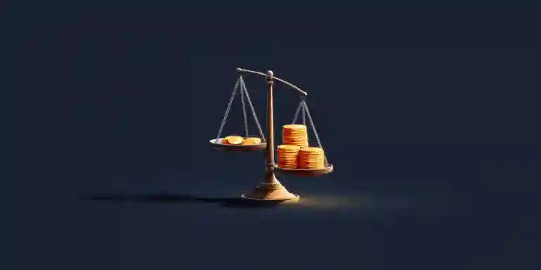 Coins or a simple cost breakdown representing ongoing website running costs