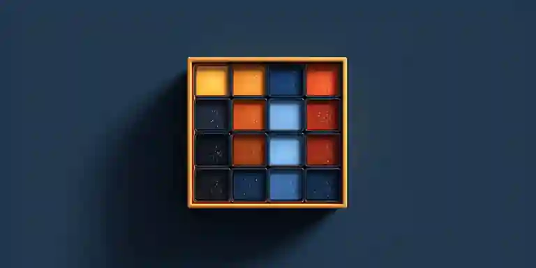 Grid of identical coloured squares — representing the sameness of template trade websites